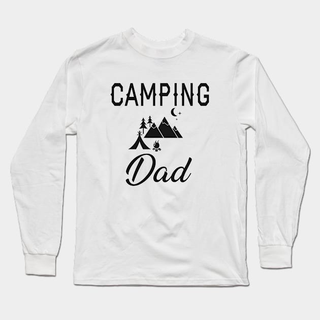 Camping Dad Long Sleeve T-Shirt by KC Happy Shop